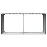  Ostava za drva od pocinčanog čelika 330x92x153 cm siva | shoptok.hr