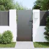  Vrtna vrata 85 x 200 cm Crna Može se zaključati | shoptok.hr