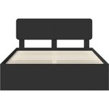  Konstrukcija postelje Črna 160 x 200 cm Masivno borovo les, (5000102997) | Shoptok.si