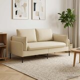SOFA za dvije osobe Krem 188 x 81 x 89 cm Tkanina Slike