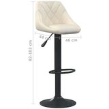  Barski stolčki 2 kosa krem žamet, (20817439) | Shoptok.si