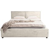 MID.YOU OBLAZINJENA POSTELJA 180 cm x 200 cm , les, tekstil, leseni material krem barve | Shoptok.si