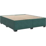  Krevet s oprugama i madracem tamnozeleni 200x200 cm baršunasti | shoptok.hr