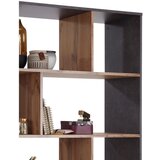 CARRYHOME predelna stena 110/185/32 cm siva, barve hrasta | Shoptok.si
