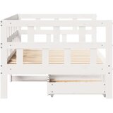  Dnevni krevet s ladicama bez madraca bijeli 80x200 cm masivno drvo | shoptok.hr