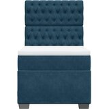 Box spring krevet s madracem plavi 80 x 200 cm baršunasti | shoptok.hr