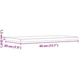  Zidne police 4 kom Artisan hrast 40x20x1,5 cm konstruirano drvo | Shoptok.si