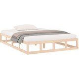  Posteljni okvir 200x200 cm iz trdnega lesa, (20795043) | Shoptok.si