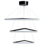 Opviq LED luster Trinity Triangle Set Black Body Yellow Light | ePonuda.com