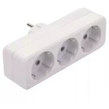  trojni razdelilec brez stikala 250V 16A bel | Shoptok.si