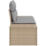 Vrtni kauč s jastukom Bež 184 x 62 x 69 cm poliratan | shoptok.hr