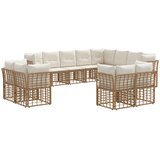  Set vanjskih sofa Prirodna i krema bijela Poliester | shoptok.hr
