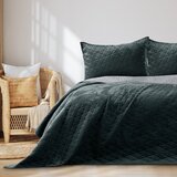 Restilo Tamno sivi prošiven prekrivač od samta 170x270 cm Laila – AmeliaHome | shoptok.hr