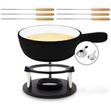 Klarstein Holsten, set za fondue, lonac, grijač, plamenik, 6 vilica, 1,5 l, lijevano željezo | shoptok.hr