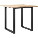  Blagovaonski stol O-oblika 90x90x75,5 cm od borovine i čelik | shoptok.hr