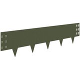  Ograda oko Travnjaka 10 pcs 100 x 25 cm Čelik Maslinastozelena | shoptok.hr