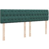 vidaXL Otomanski posteljni okvir z vzmetnico temno zelena 180x200cm | Shoptok.si