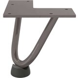  Noge s ukosnicama za stolić za kavu 4 kom. Prirodni čelik 10 cm Puni čelik - Prirodna 10 cm 1 2 rods | shoptok.hr