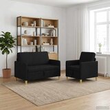  Set sofe s pohranom 2 pcs Crna Poliester | shoptok.hr