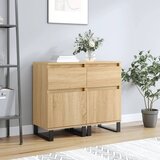 vidaXL Komoda 2 kosa sonoma hrast 40x35x70 cm inženirski les Cene
