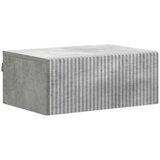  Noćni ormarić za montažu na zid Betonska siva 49 x 34 5 x 20 cm | shoptok.hr