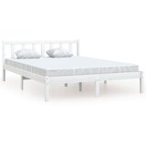 The Living Store Posteljni okvir bel iz trdne borovine 120x190 cm - Posteljni Okvir, (21526195) | Shoptok.si