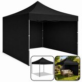  Brzo sklopivi vrtni paviljon s UV zaštitom 3x3 M - crni | shoptok.hr