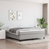 Maison Chic Posteljni okvir - Dvoposteljna postelja - Zakonska postelja brez vzmetnice svetlo siv 180x200 cm tkanina-J4150, (21759187) | Shoptok.si