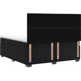  Boxspring krevet s madracem Crna 180 x 200 cm Baršun | shoptok.hr
