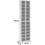 MID.YOU REGAL ZA CD-JE 42/183/20 cm barve bukve | Shoptok.si