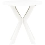 Bistro stol bijeli Ø 70 cm plastični | shoptok.hr