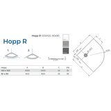 Kolpa San tuš kada hopp R100 - liveni mermer antracit 575590 | Eponuda.com