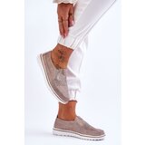 EVENTO PE1 Suede Slip-on Shoes Beige-Gold Inez | Eponuda.ba