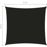  Senčno jadro oksford blago kvadratno 3x3 m črno, (20611034) | Shoptok.si