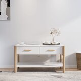 The Living Store Klubska mizica bela 82x48x45 inženirski les - Klubska Mizica, (21575194) | Shoptok.si