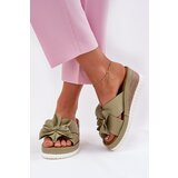ARTIKER Leather Women's Wedge Sandals With Decorative Flower | ePonuda.com