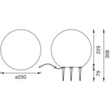 Ledvance LED spoljašnja svetiljka BALL LED/2W/12V IP44 | Eponuda.com