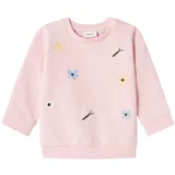 name it Sweater majica 'HILLIA' svijetloplava / žuta / roza / crna