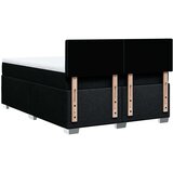  Krevet s oprugama i madracem crni 140 x 190 cm od tkanine | shoptok.hr