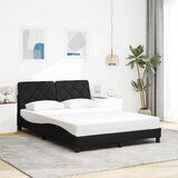 vidaXL Okvir za krevet bez madraca crni 140x200 cm od tkanine Cijene