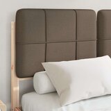  Krevetni okvir s tapiciranim uzglavljem Sivo-smeđa 120 x 200 cm | shoptok.hr