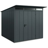 EcoStar Spremište Elegant-P Tip 2 (Vanjska širina uklj. krovni prevjes: 247,9 cm, Vanjska dubina uklj. krovni prevjes: 283,4 cm, Antracit, Jedna vrata) | shoptok.hr