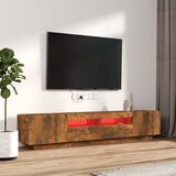  2-dijelni set TV ormarića LED boja dimljenog hrasta drveni | shoptok.hr