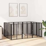  Pasja vrata 10 pcs Črna 60 x 80 cm Cinkana jeklena, (5000232683) | Shoptok.si