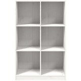 vidaXL Knjižna omara bela 70x33x110 cm trdna borovina | Shoptok.si