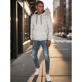 DStreet Bluza męska basic z kapturem jasnoszara | Shoptok.si