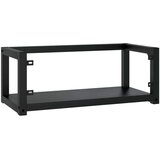 vidaXL Zidni okvir za kupaonski umivaonik crni 79x38x31 cm željezni | shoptok.hr