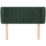 vidaXL Uzglavlje s ušima tamnozeleno 103x23x78/88 cm baršunasto | shoptok.hr