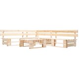  4-dijelna vrtna garnitura od paleta prirodna boja drvena | shoptok.hr