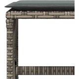  Vrtni stolci s jastucima 4 kom sivi 41x41x36 cm od poliratana | Eponuda.ba